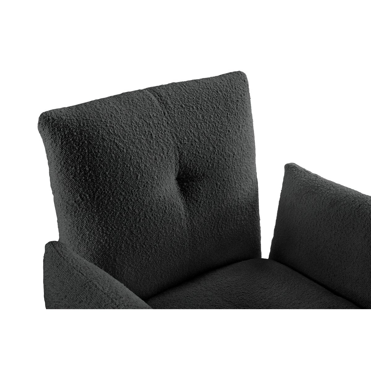 Fauteuil Bouclé stof antraciet