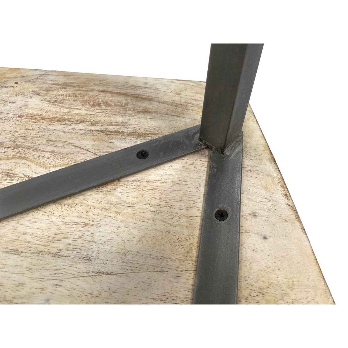 Zije tafel 56 x 47 cm woonkamer tafel salontafel mooi metalen frame zwart - wit wit wit