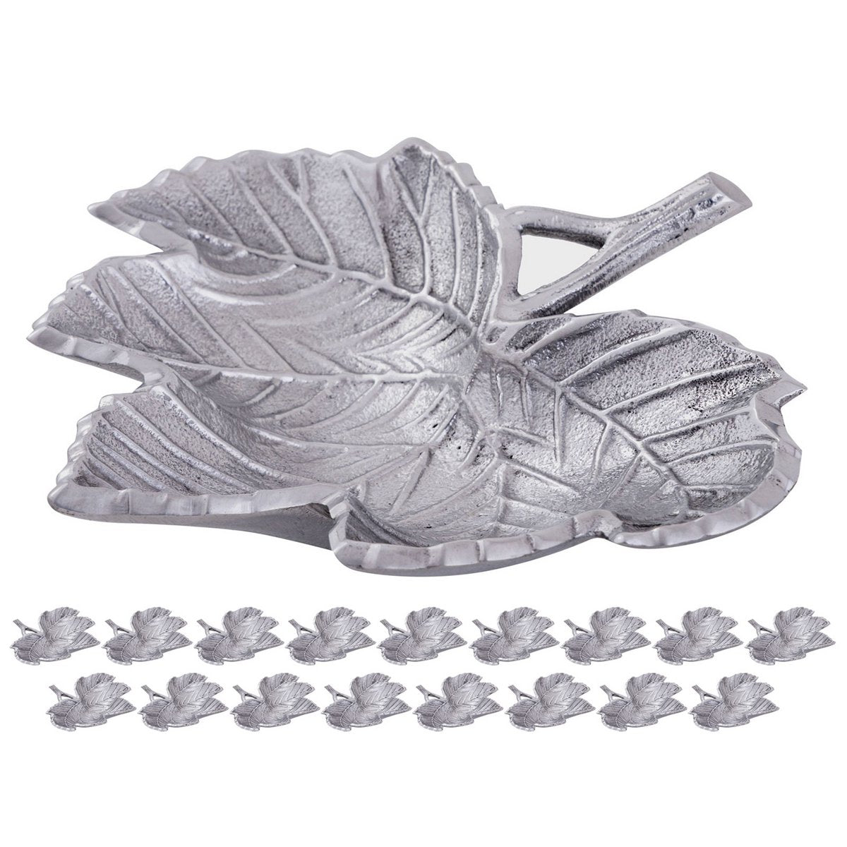 Decoratieve schaal Bladmasterdoos 18-delige kom aluminium bladgoud of zilveren bladschaal
