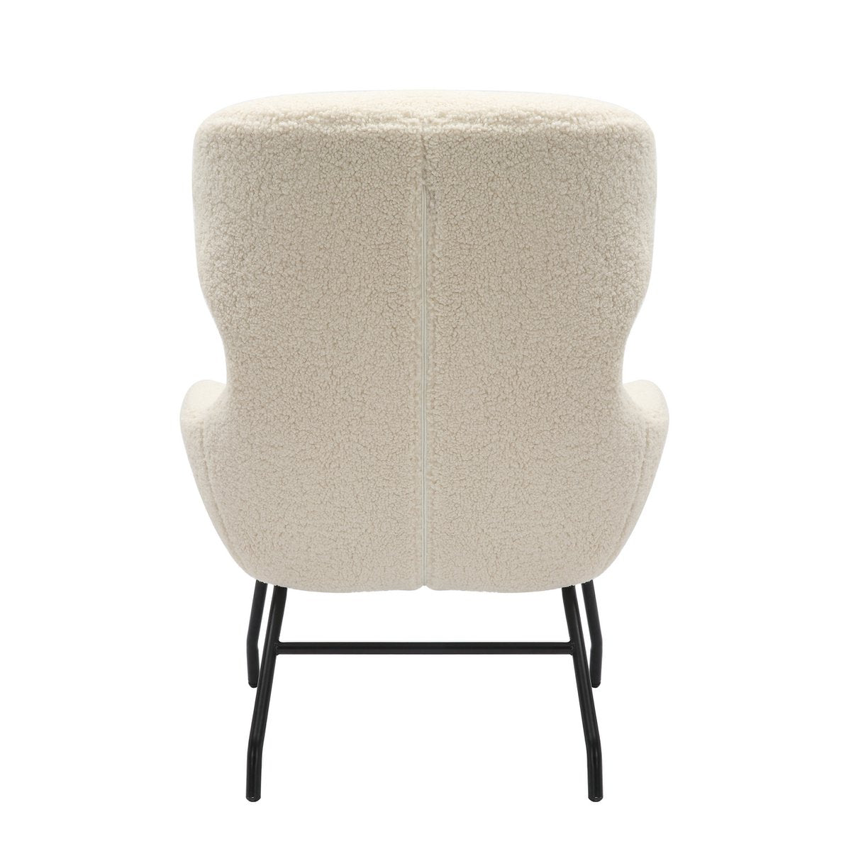 Fauteuil- en krukset teddybont beige
