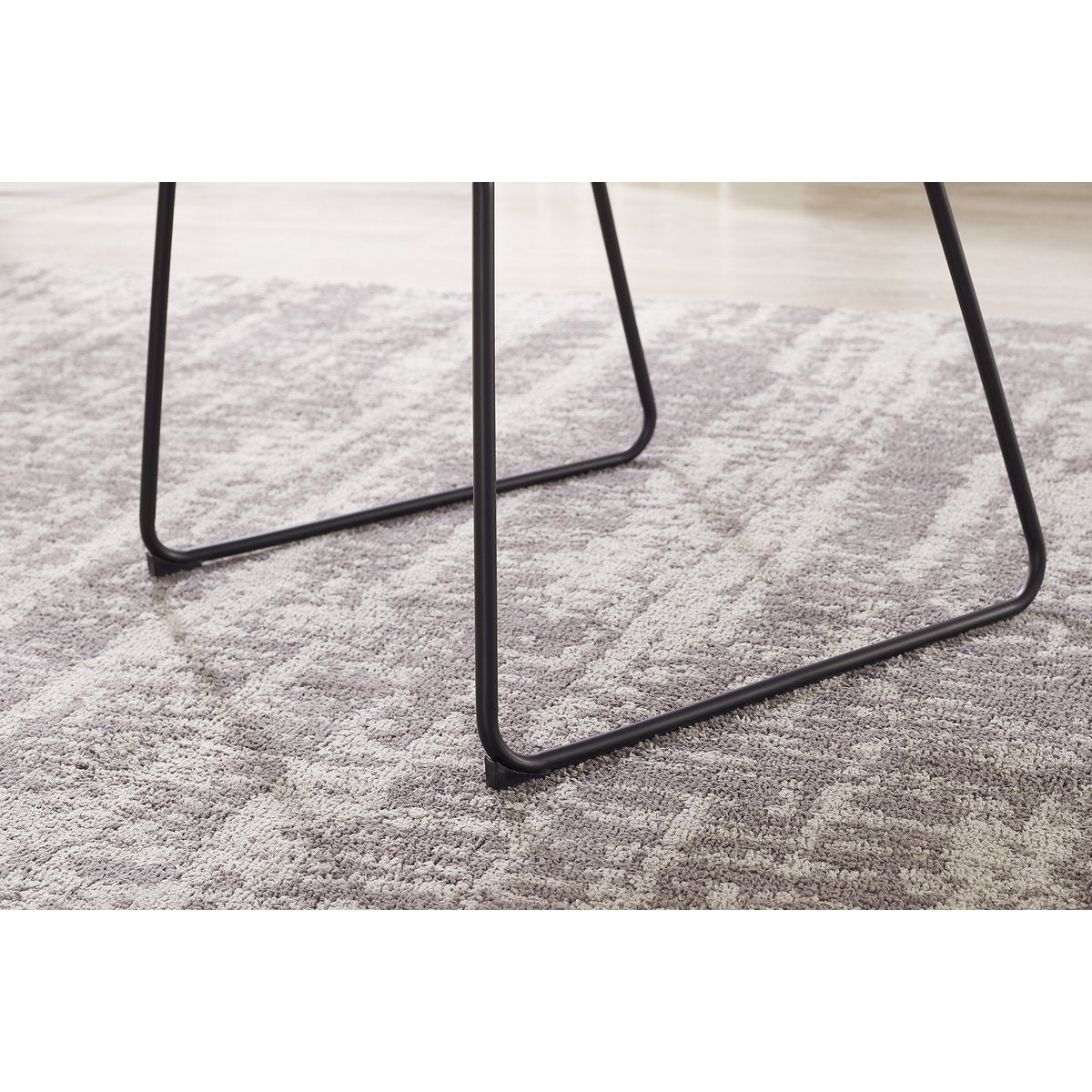 Fauteuil met ruguitsparing Bouclé stof wit