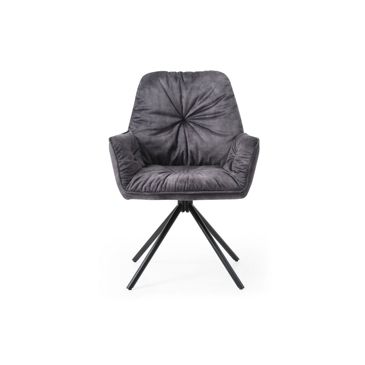 Fauteuil met 360° draaifunctie, zwart