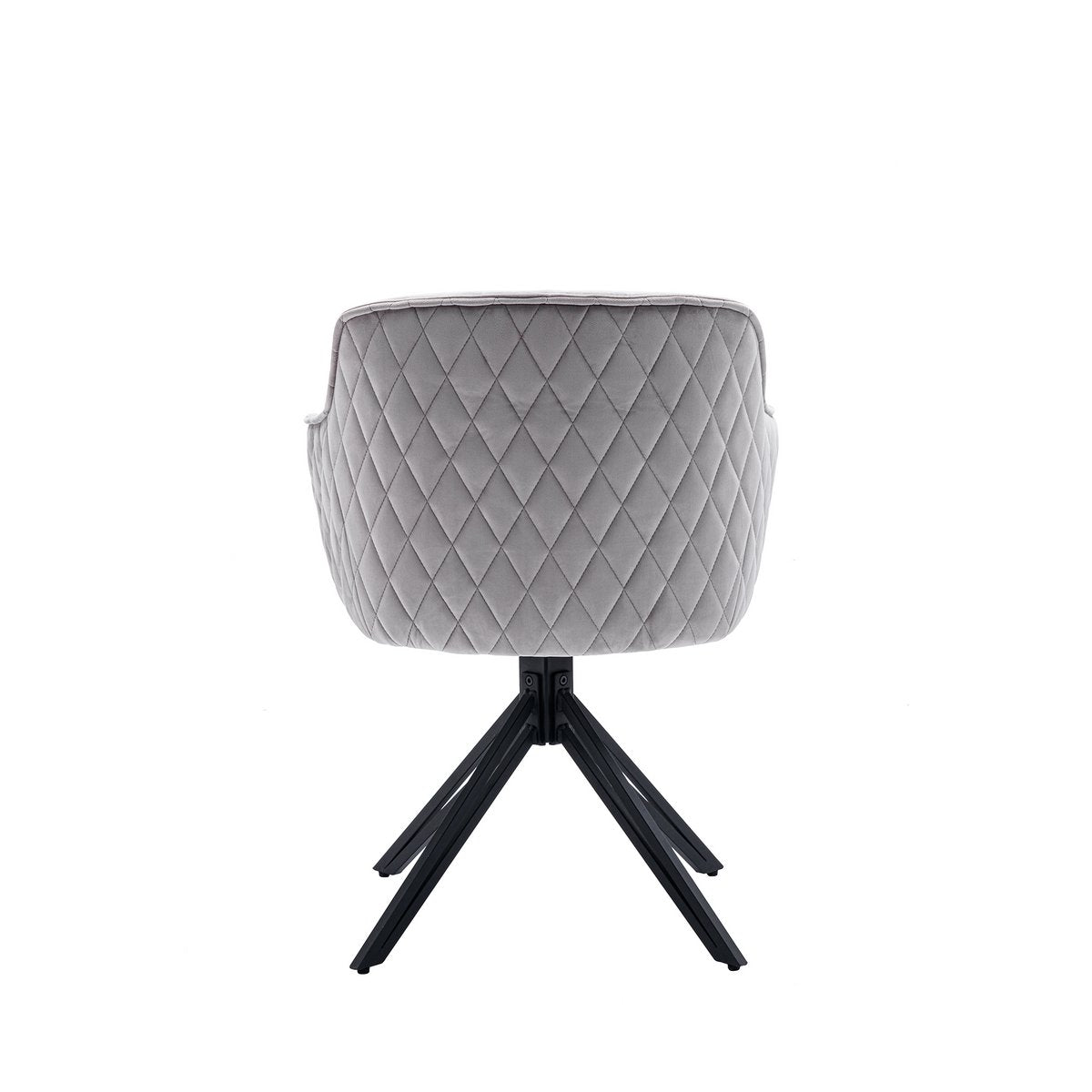 Fauteuil met honingraatquilt in lichtgrijs