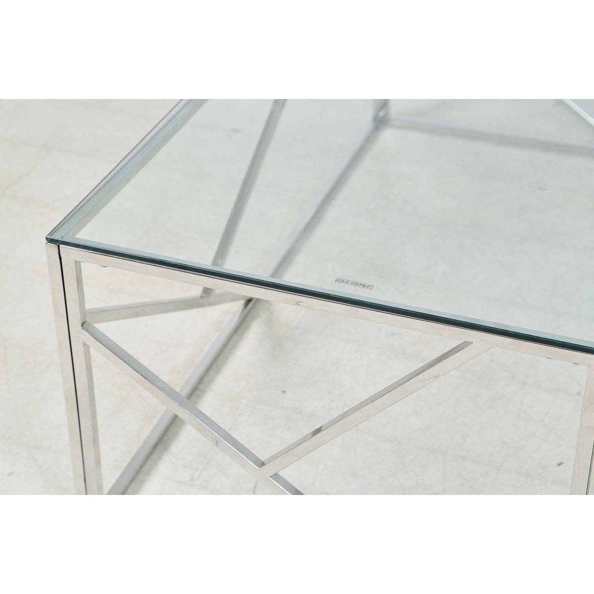 Salontafel zilver 120x60 cm