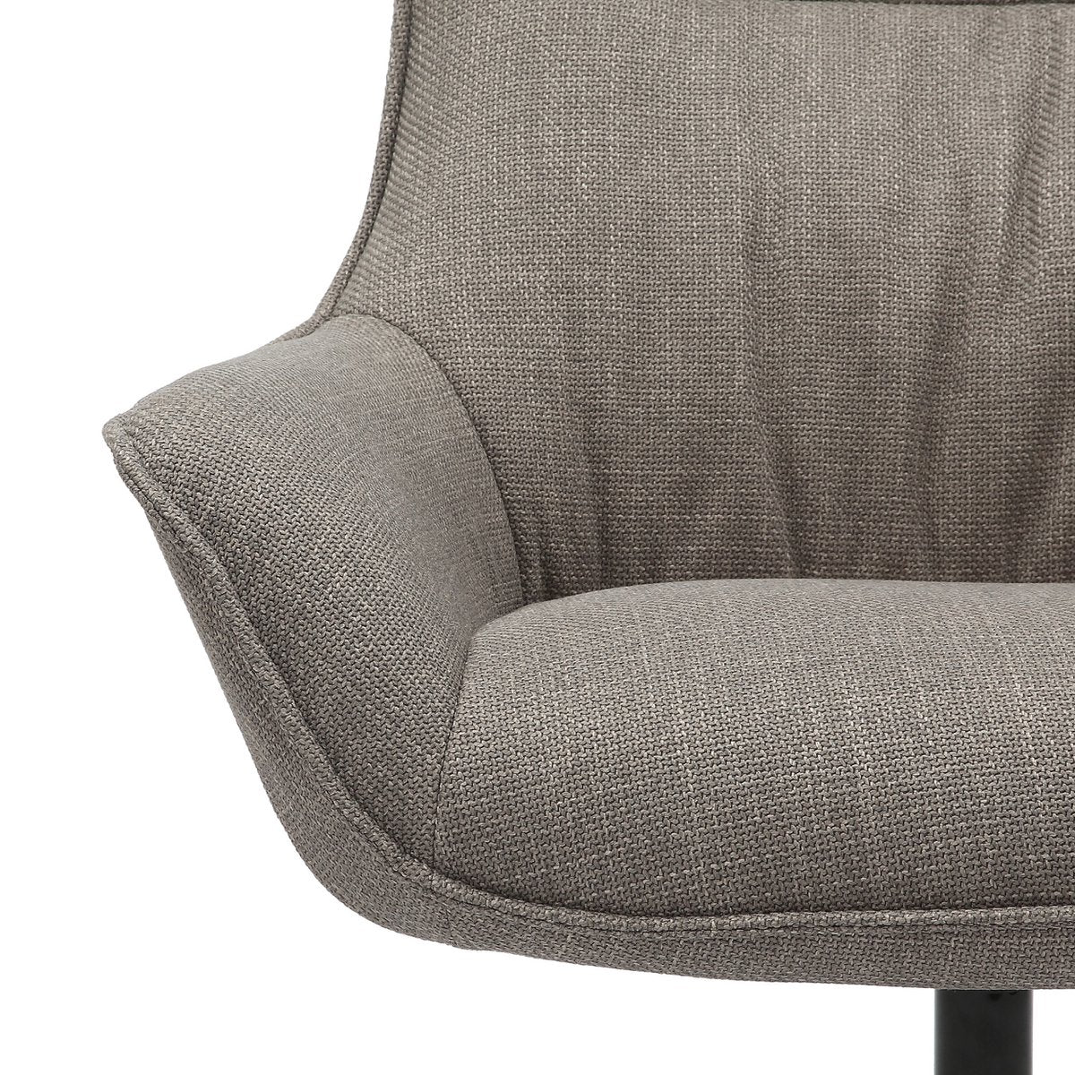 Fauteuil structuurstof taupe