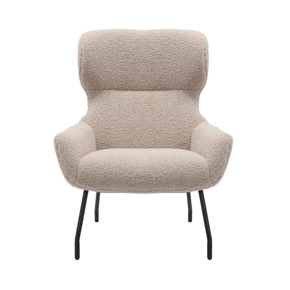 Fauteuil- en krukset teddybont taupe