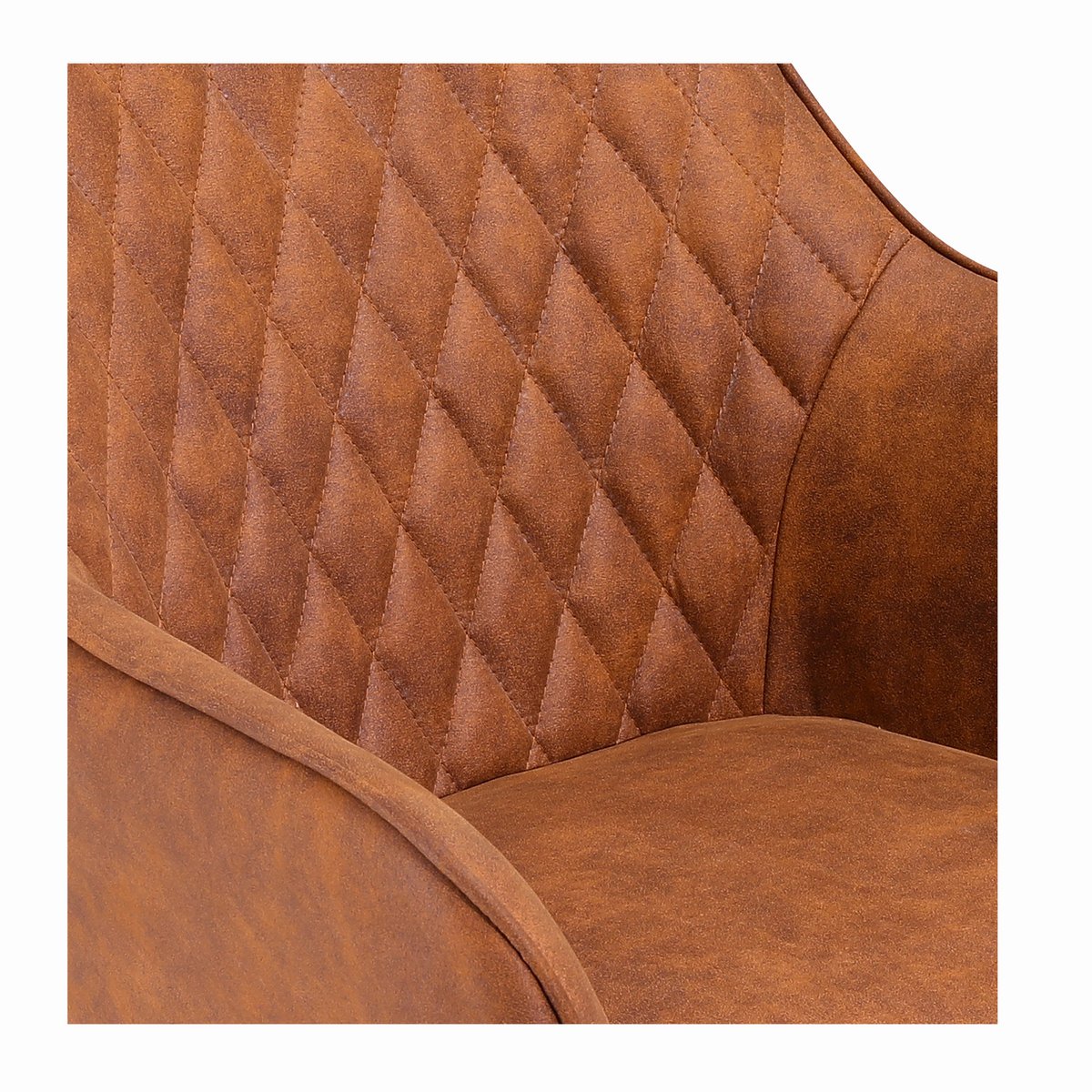 Fauteuilset van 2 bruine microvezel