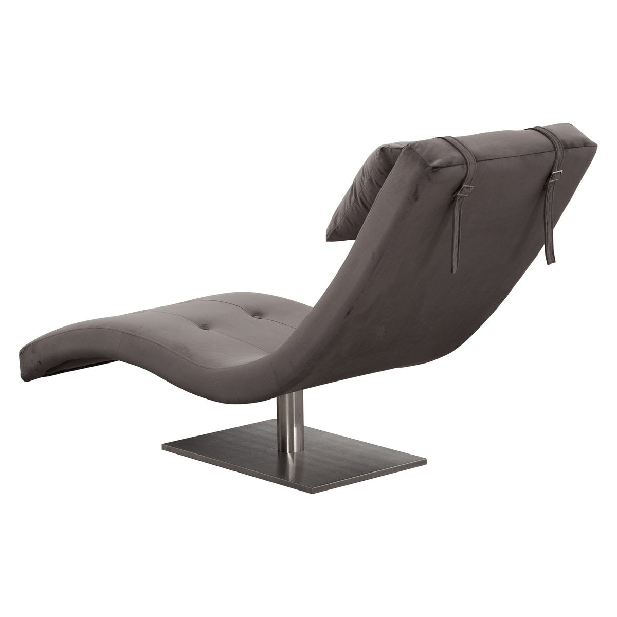 Relax ligbed fluweel grijs