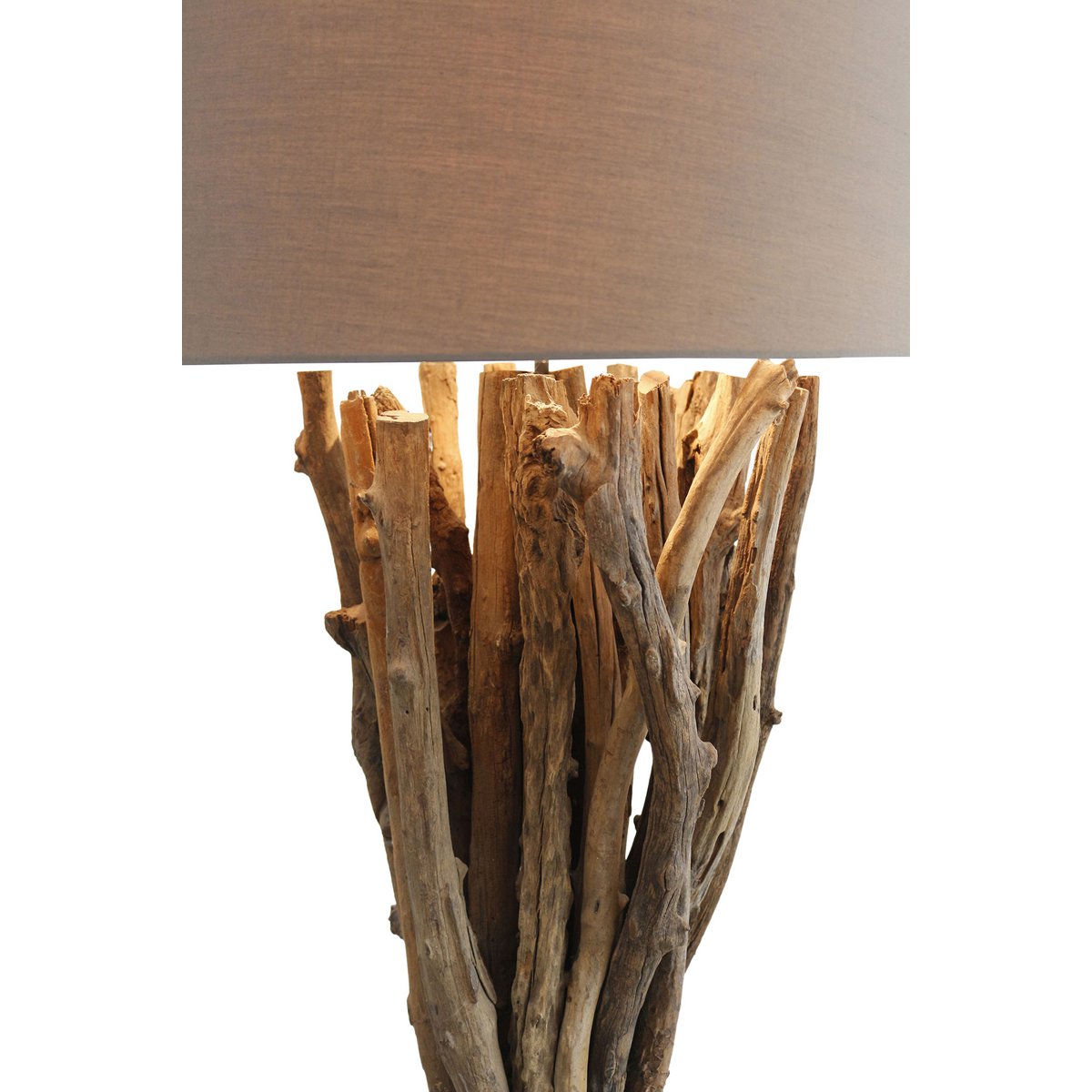 Vloerlamp drijfhout naturel/bruin 175 cm