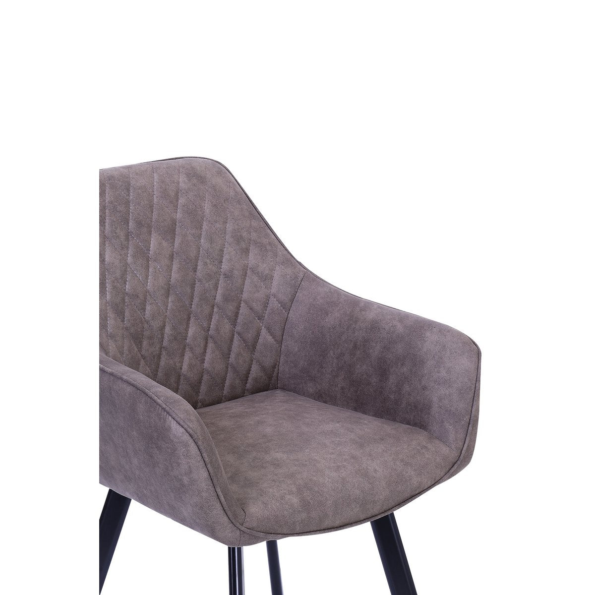 Set van 2 fauteuils in taupe microvezel