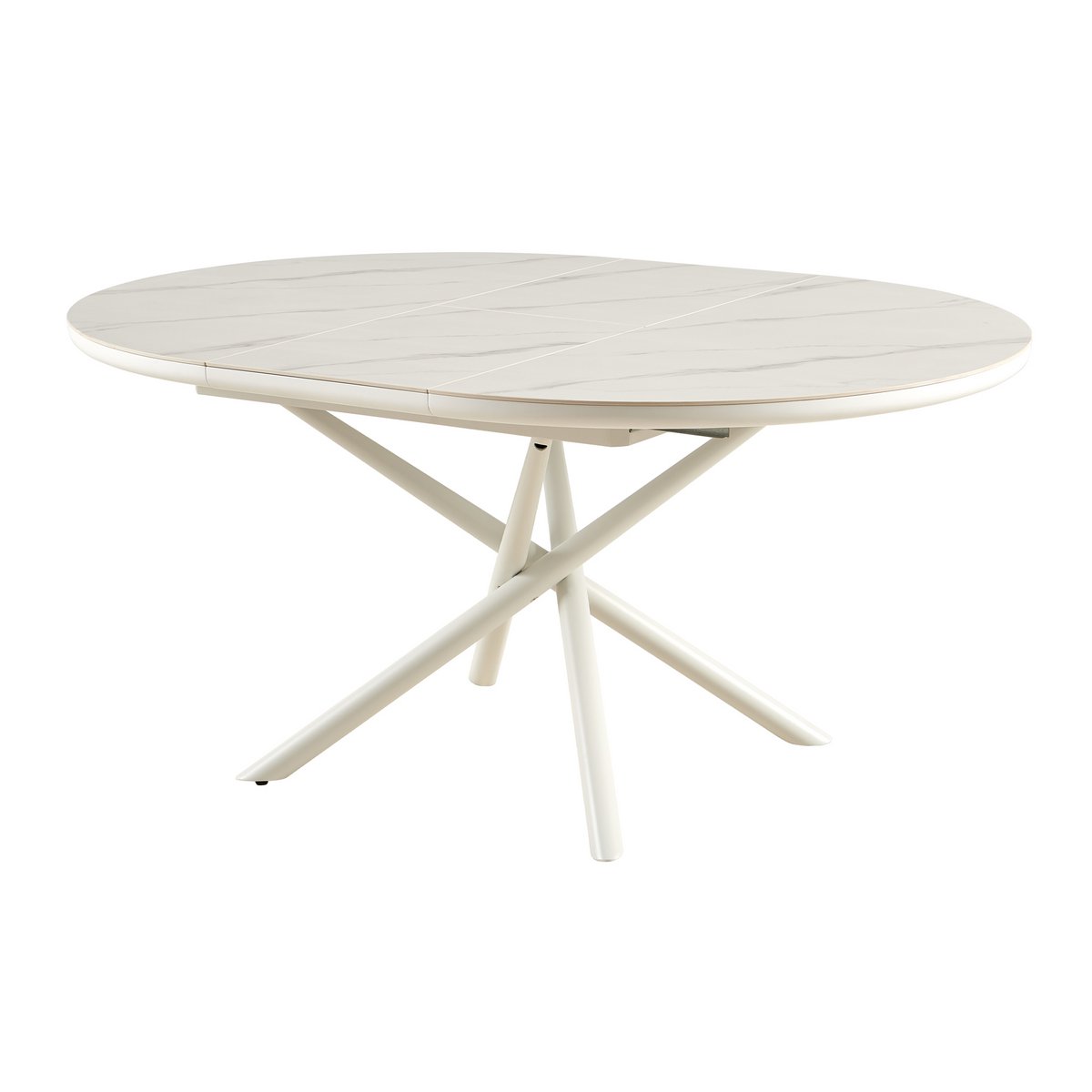 Eettafel Ø120 cm wit