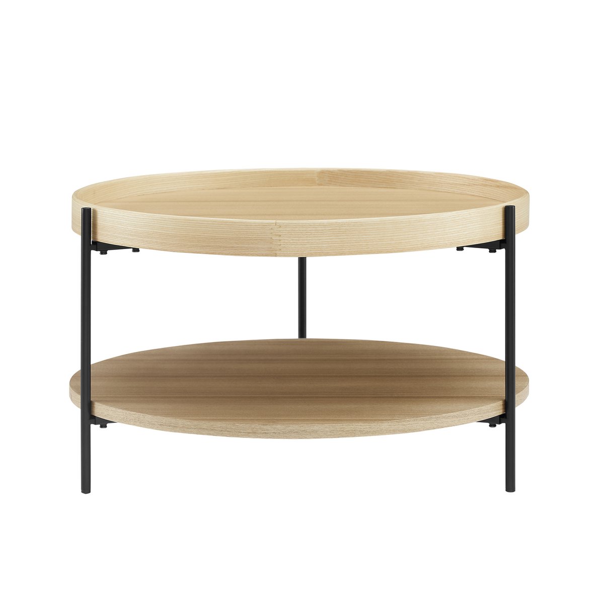 Salontafel Ø 69 cm eiken