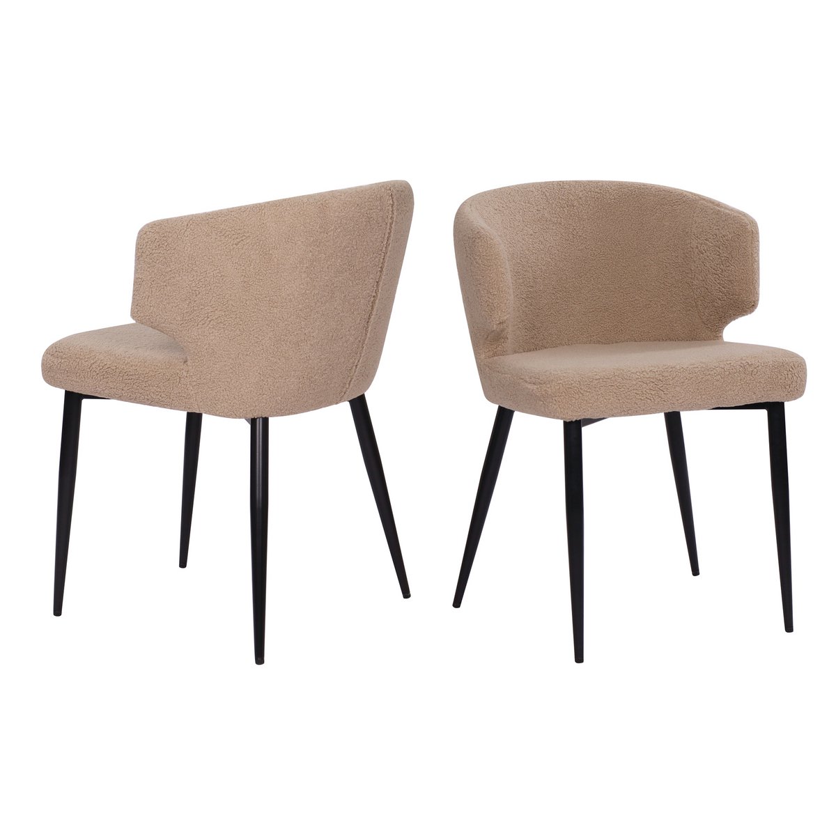 Fauteuil set van 2 met teddybont hoes