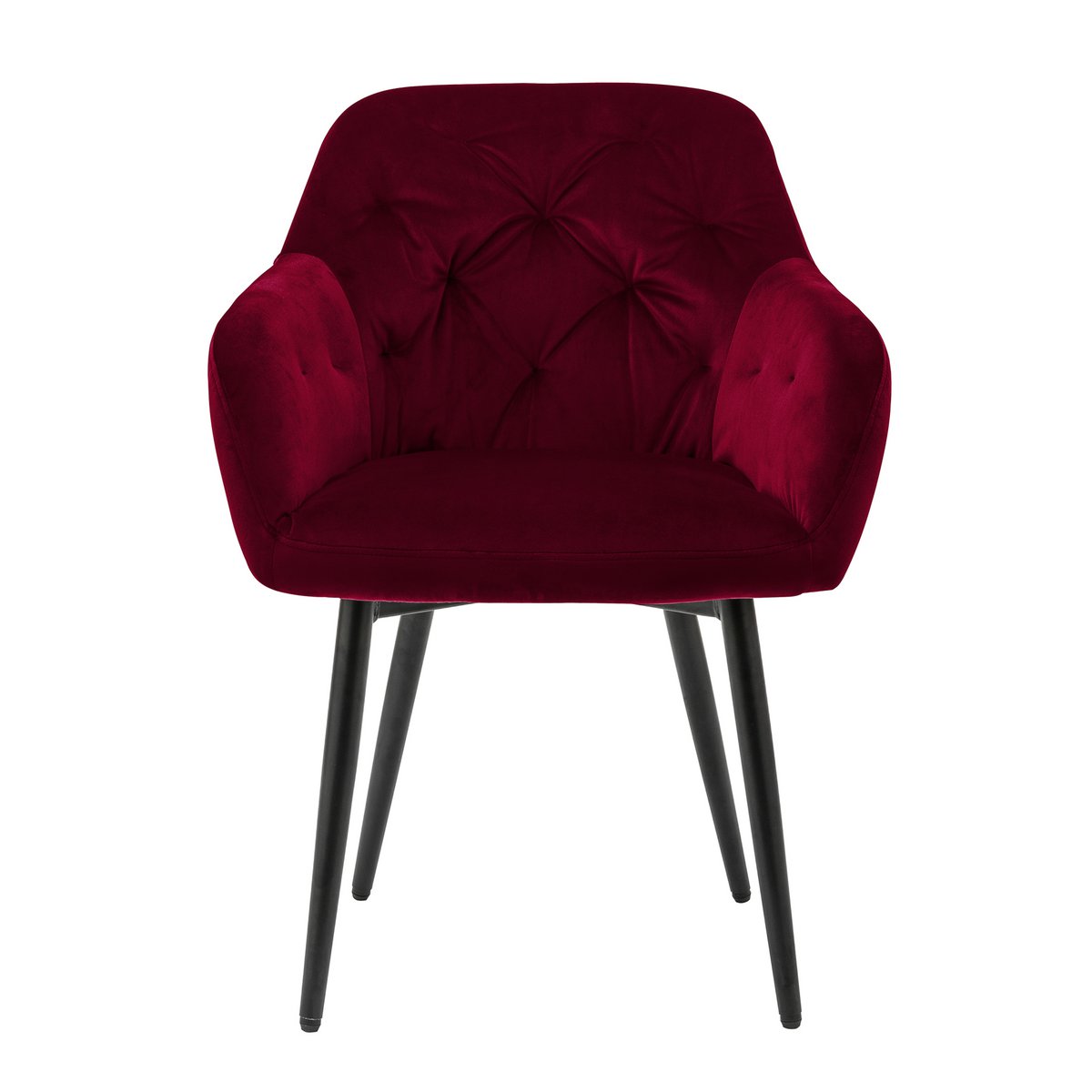 Fauteuil rood fluweel