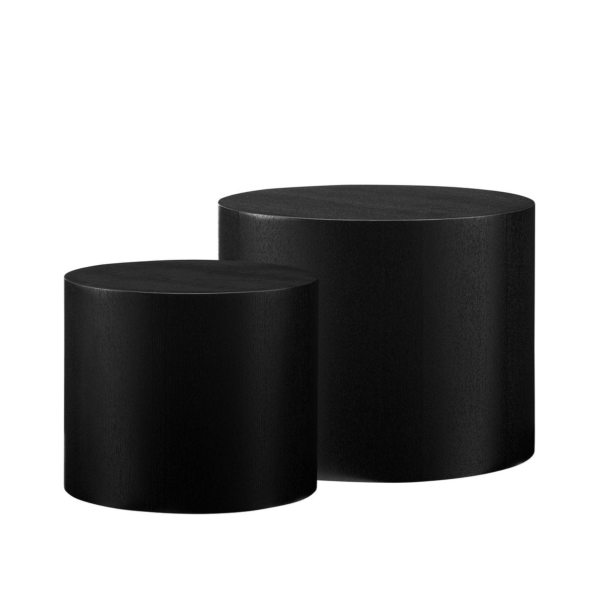 Salontafel set van 2 zwart