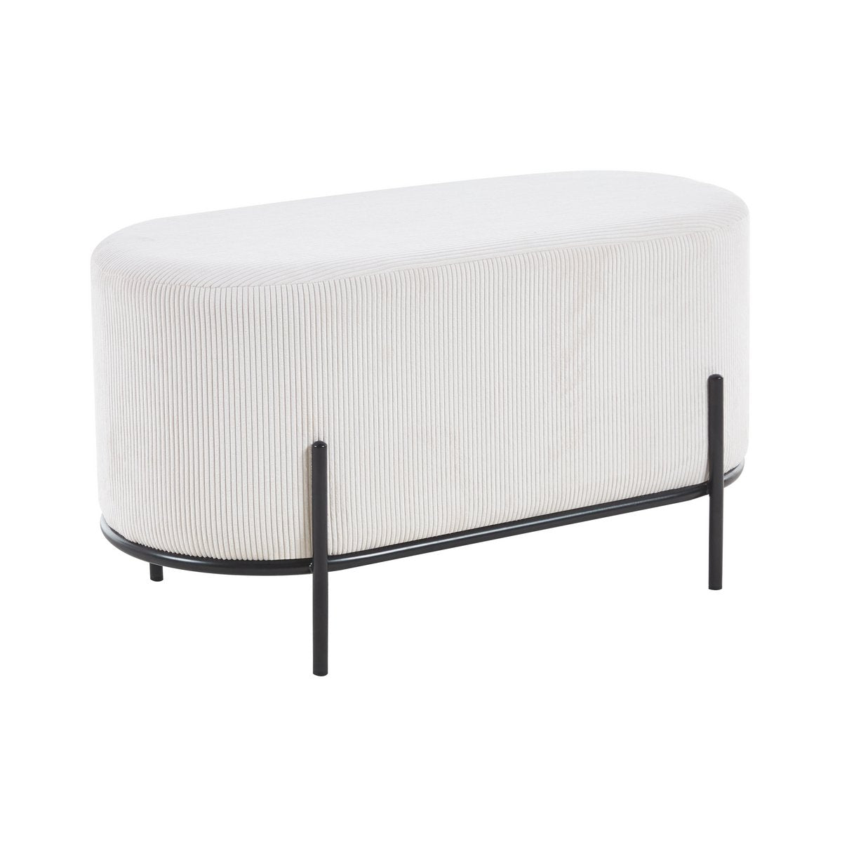 Gestoffeerde kruk koordoptiek beige