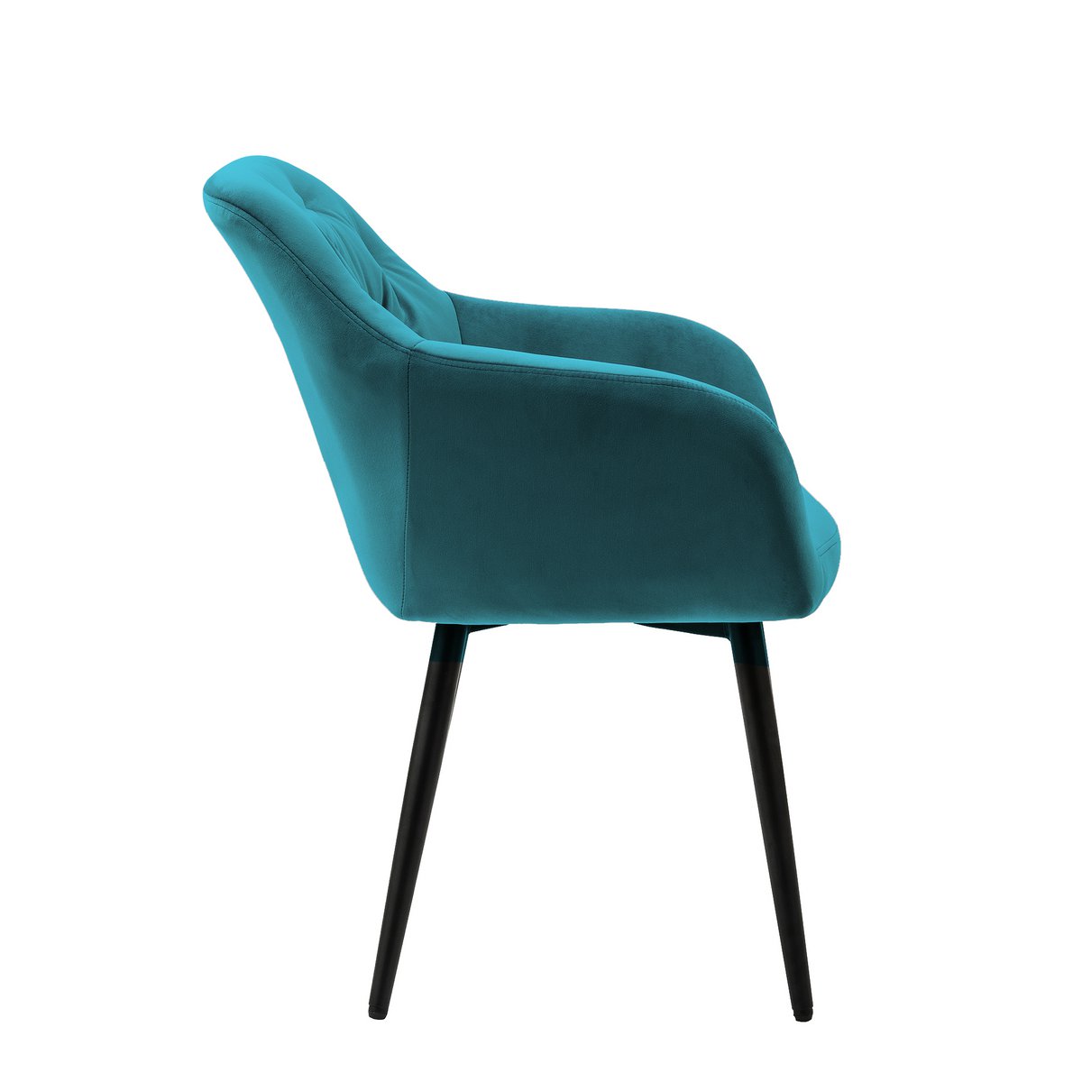 Fauteuil turkoois fluweel