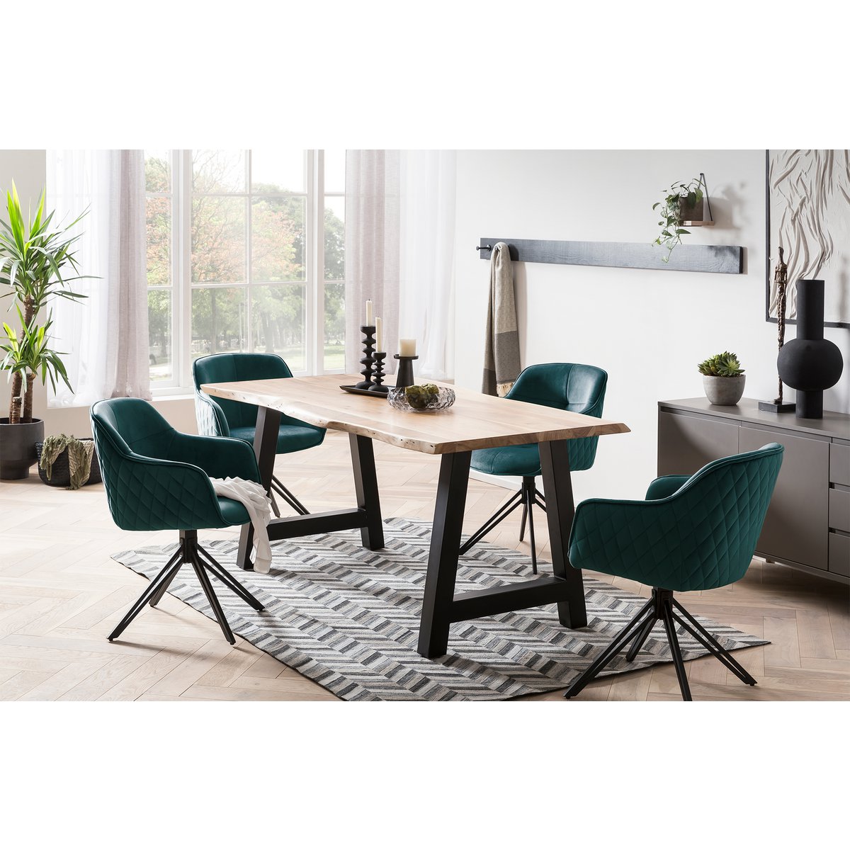 Acacia eettafel 140x80 cm