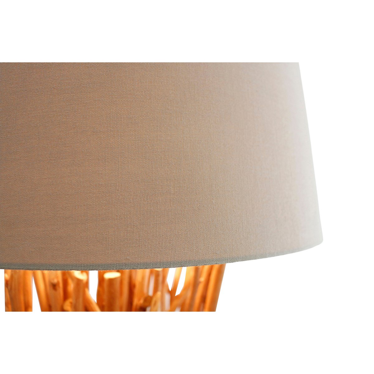 Vloerlamp drijfhout naturel/wit 175 cm