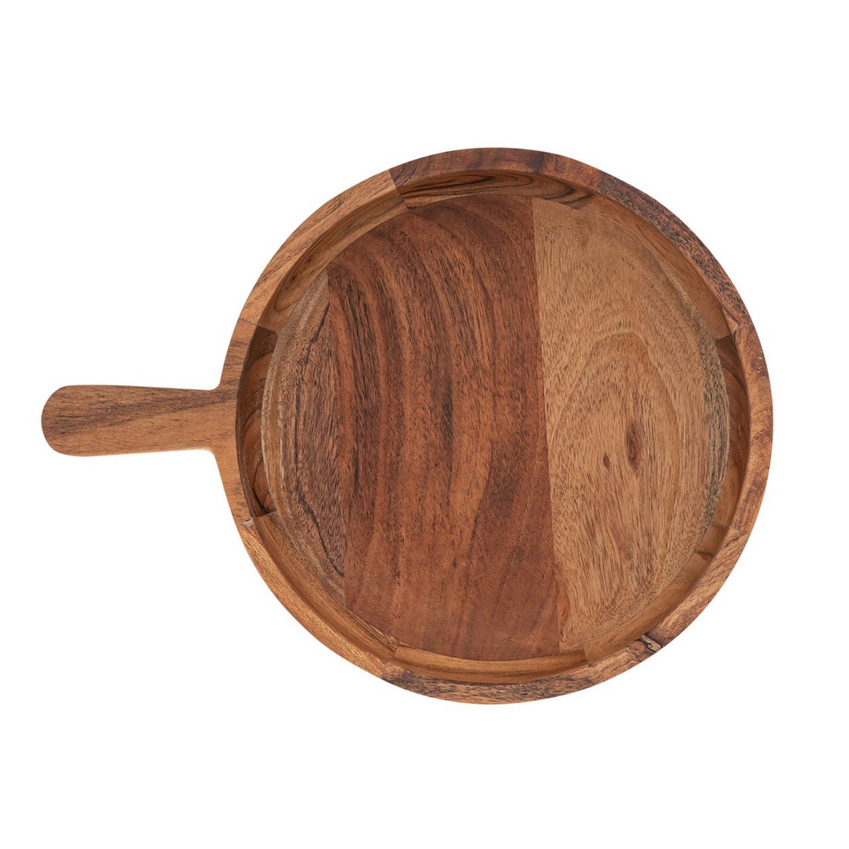 Houten pan decoratie pan hout 32x25 cm kom acacia vast