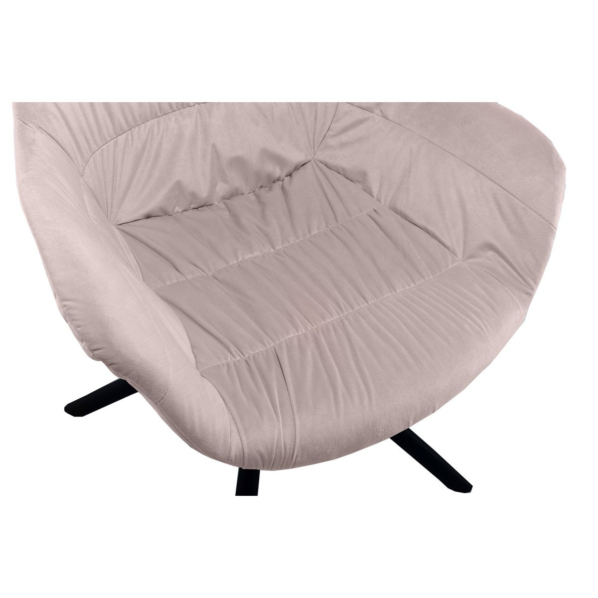 Fauteuil met honingraatstiksel in roze fluweel
