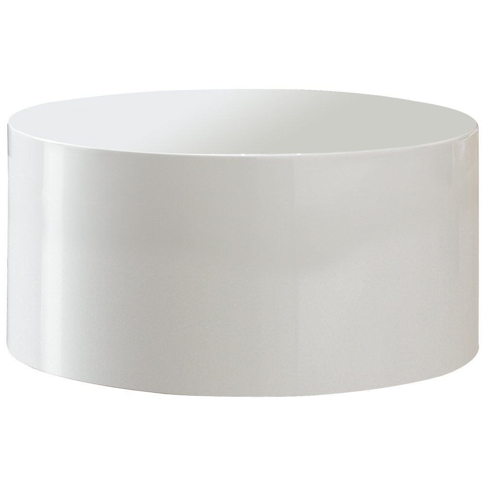 Salontafel Ø 60 cm rond wit
