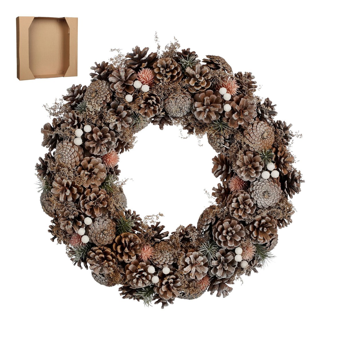 Kerstkrans  Perzik