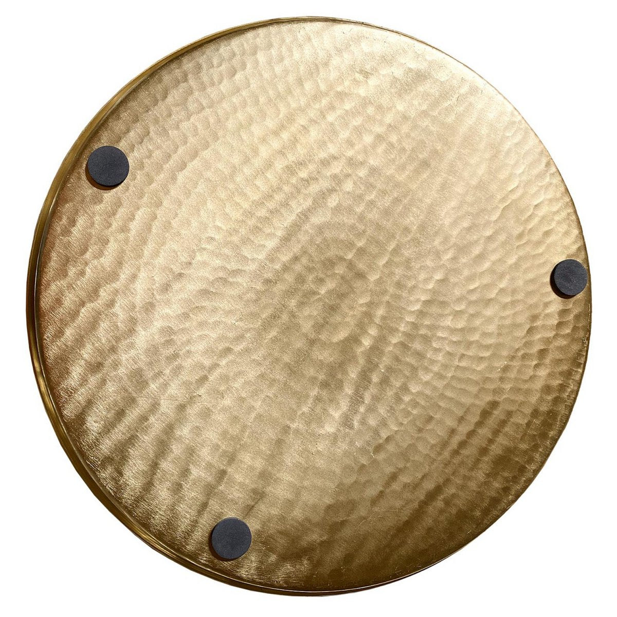 Decoratief dienblad Ø 40 cm rond zilveren of gouden serveerschakel metalen kaarslichtbakje