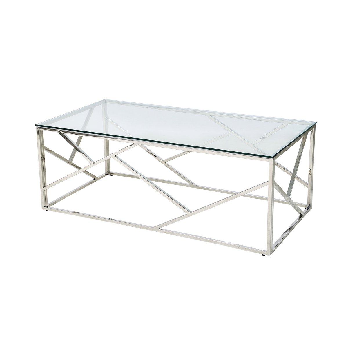 Salontafel zilver 120x60 cm