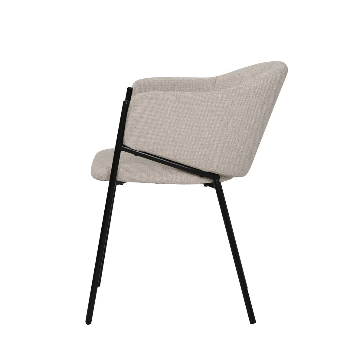 Fauteuilset van 2 met structuurstof
