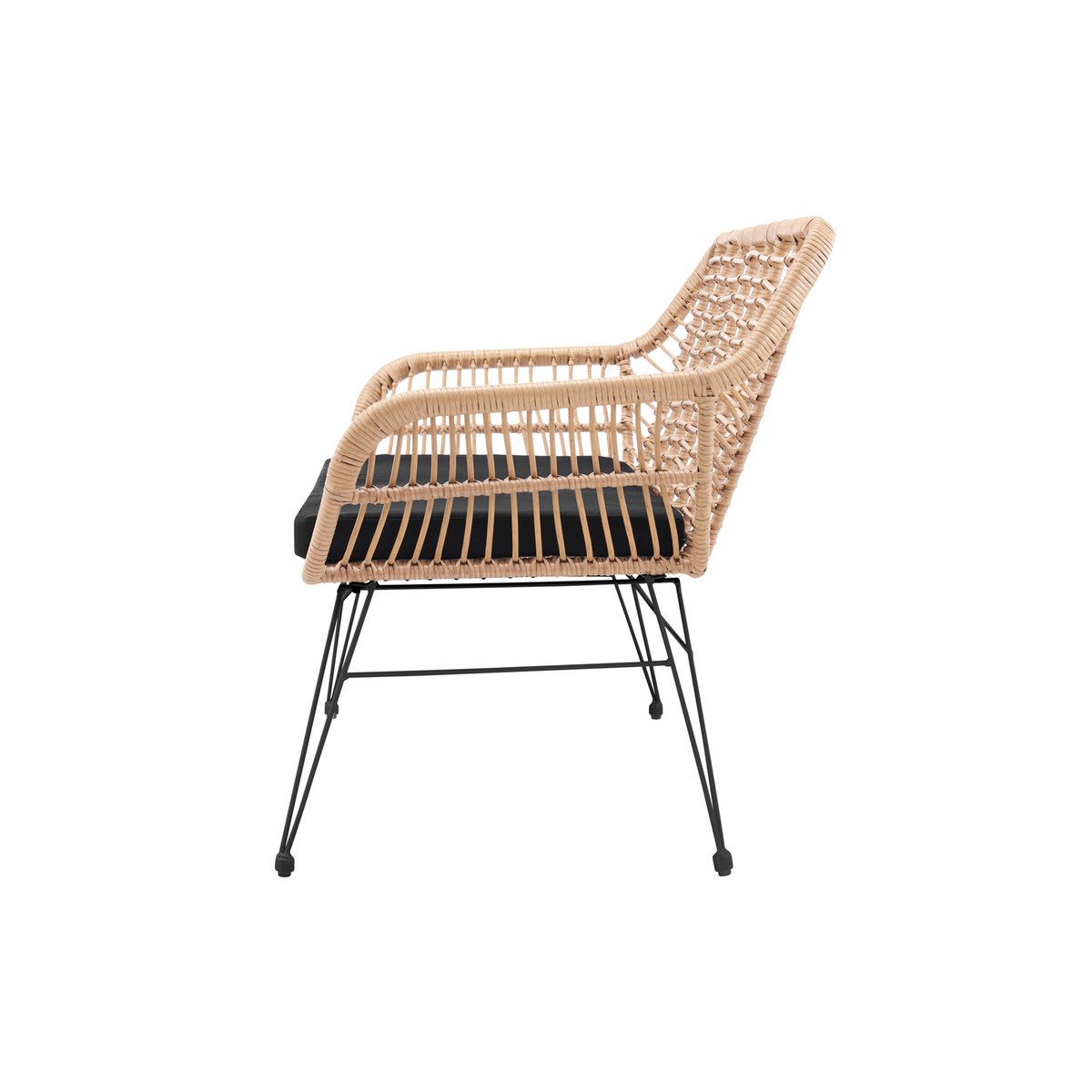 Bank in naturel rotan look