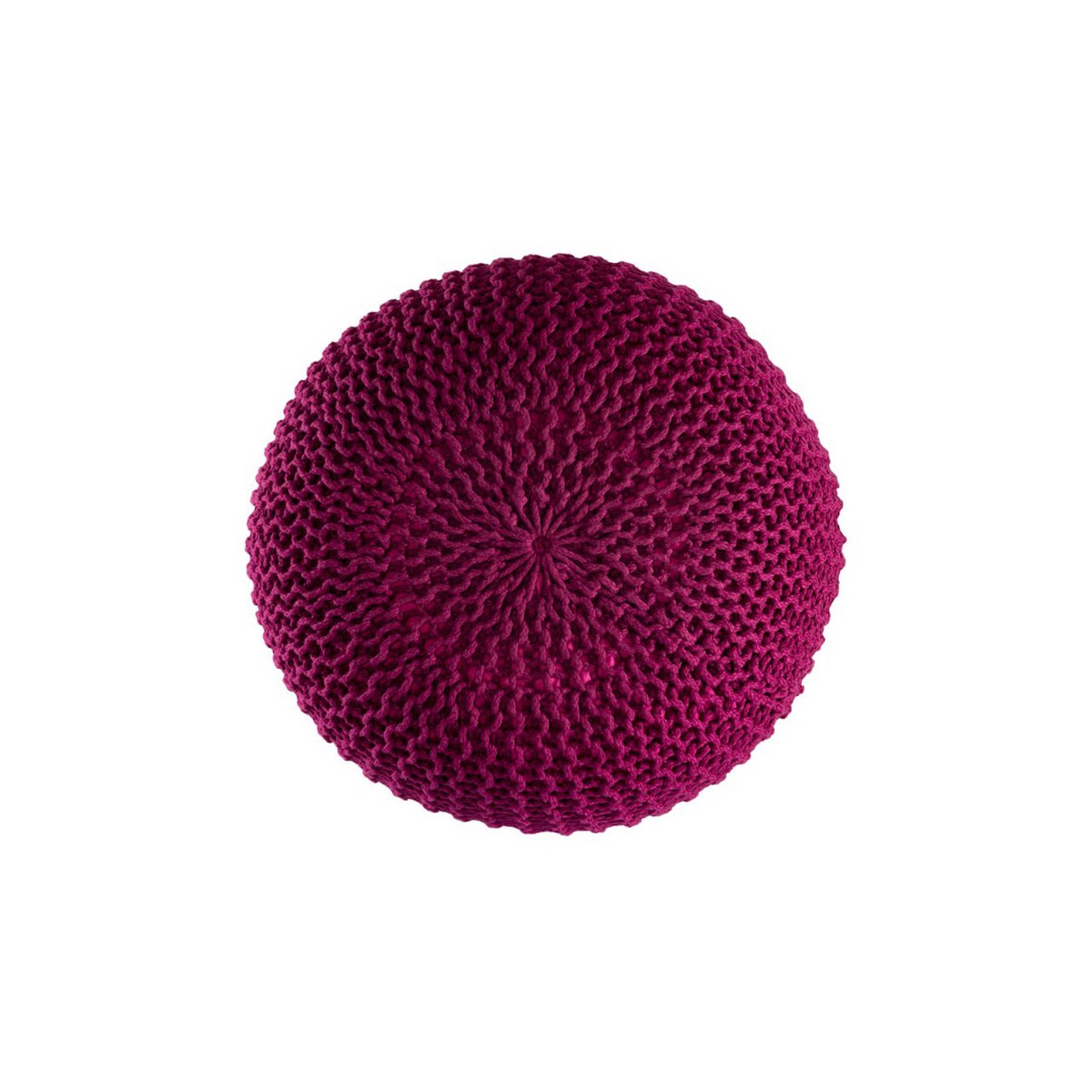 Pouf premium Ø45cm stoel kruk breien pouf in terras pool tuin duurzaam