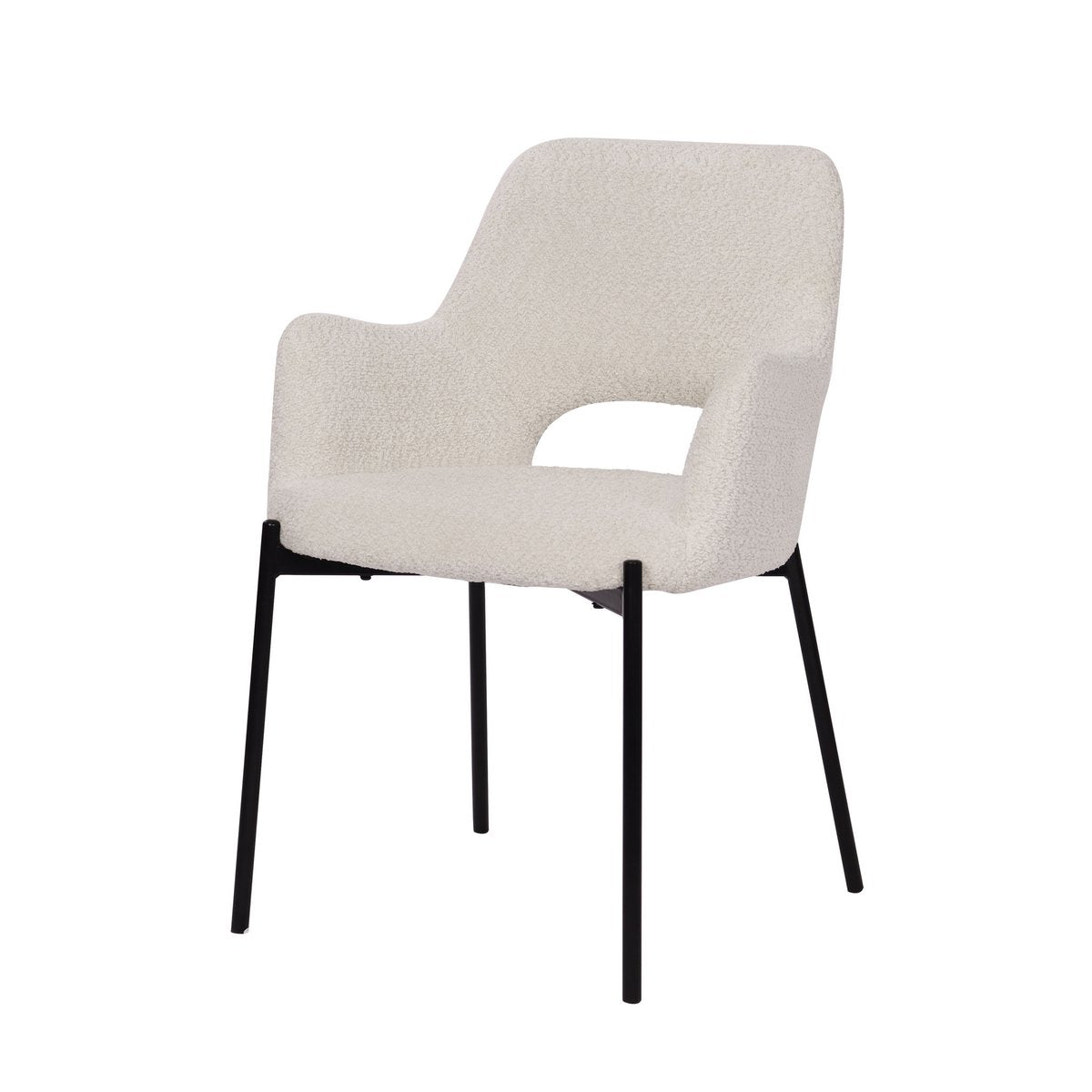 Fauteuilset van 2 met uitgesneden rugleuning