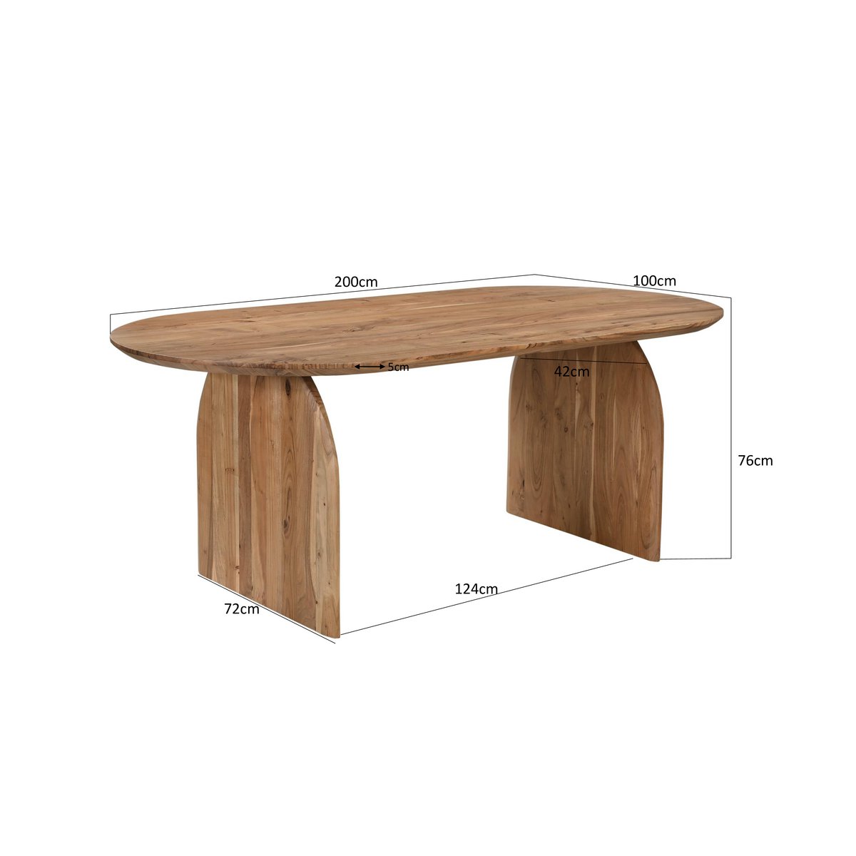 Tafel 200x100 cm