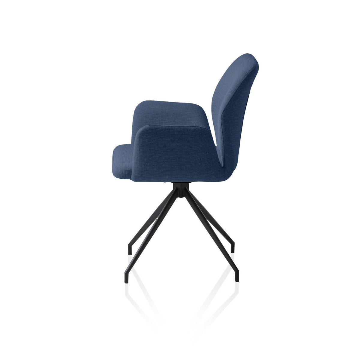 Fauteuil met 180° draaifunctie blauw