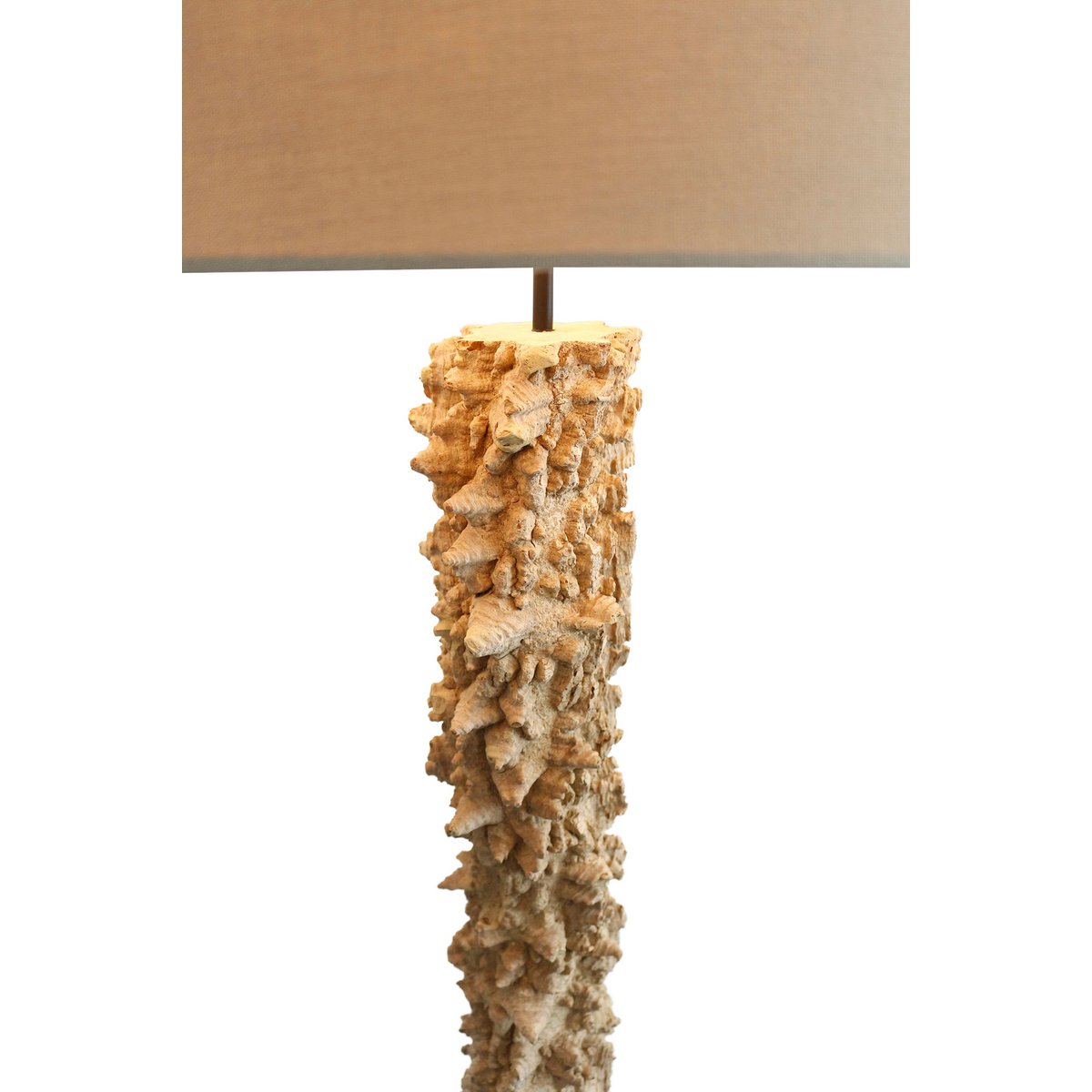 Vloerlamp drijfhout naturel/wit 150 cm