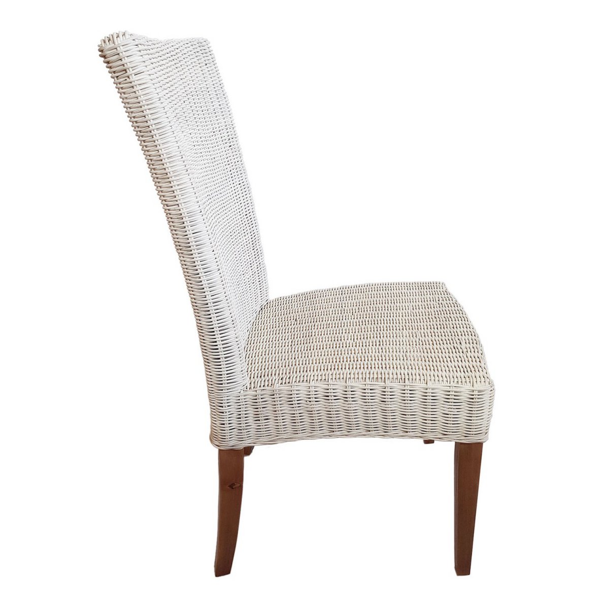 Eetkamer stoel rattan stoelen 4 stuks eettafel stoelen wintertuin cardine wit