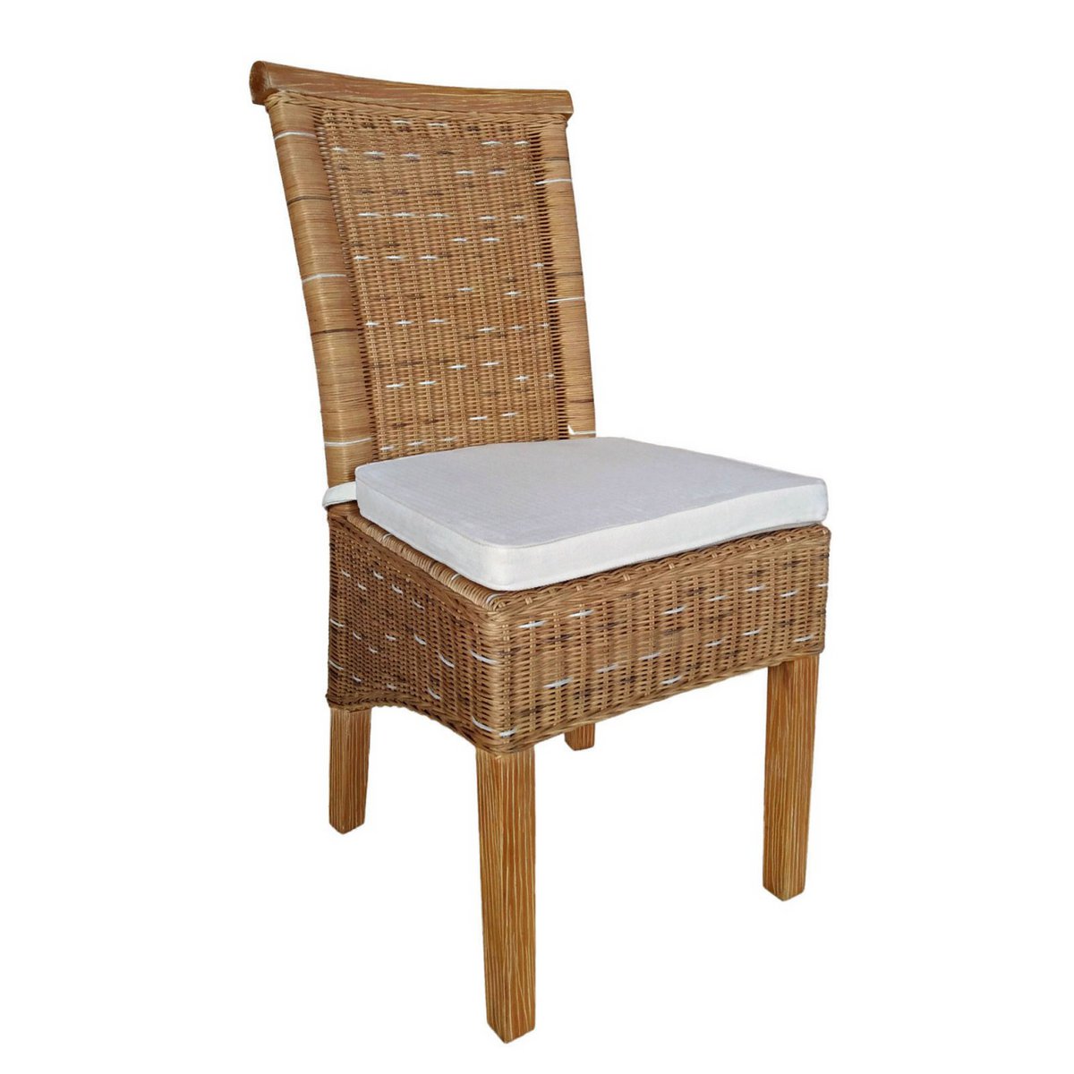 Eetkamerstoelen Set 4 stuks Rattan stoelen eettafel stoelen Perth Brown Corridors