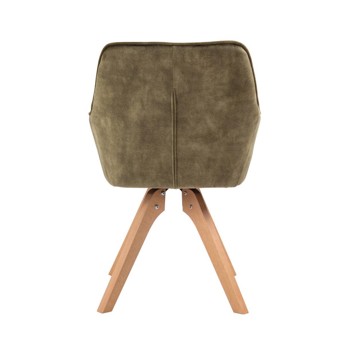 Fauteuil vintage fluweel velours, groen
