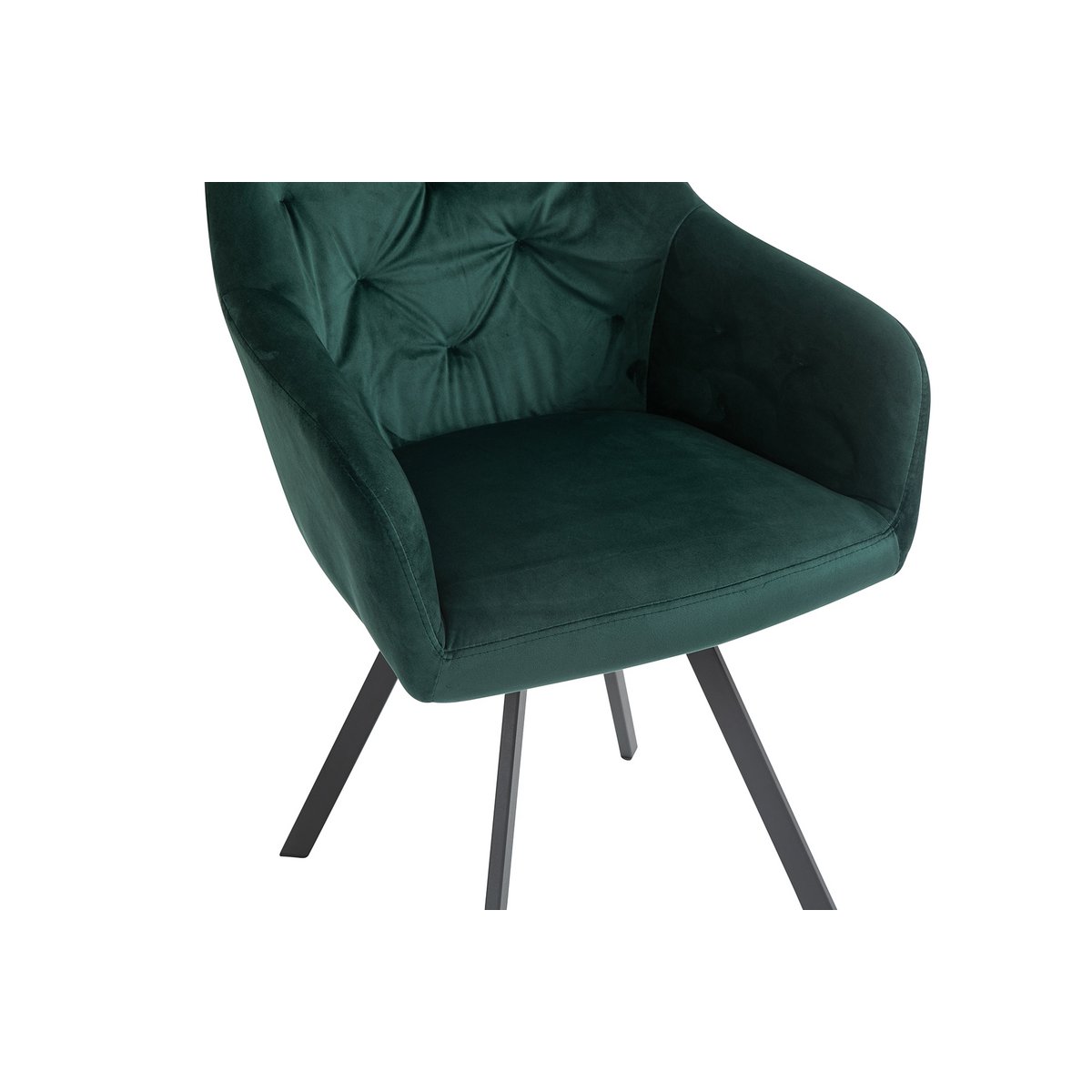 Fauteuil met 360° draaifunctie dennengroen