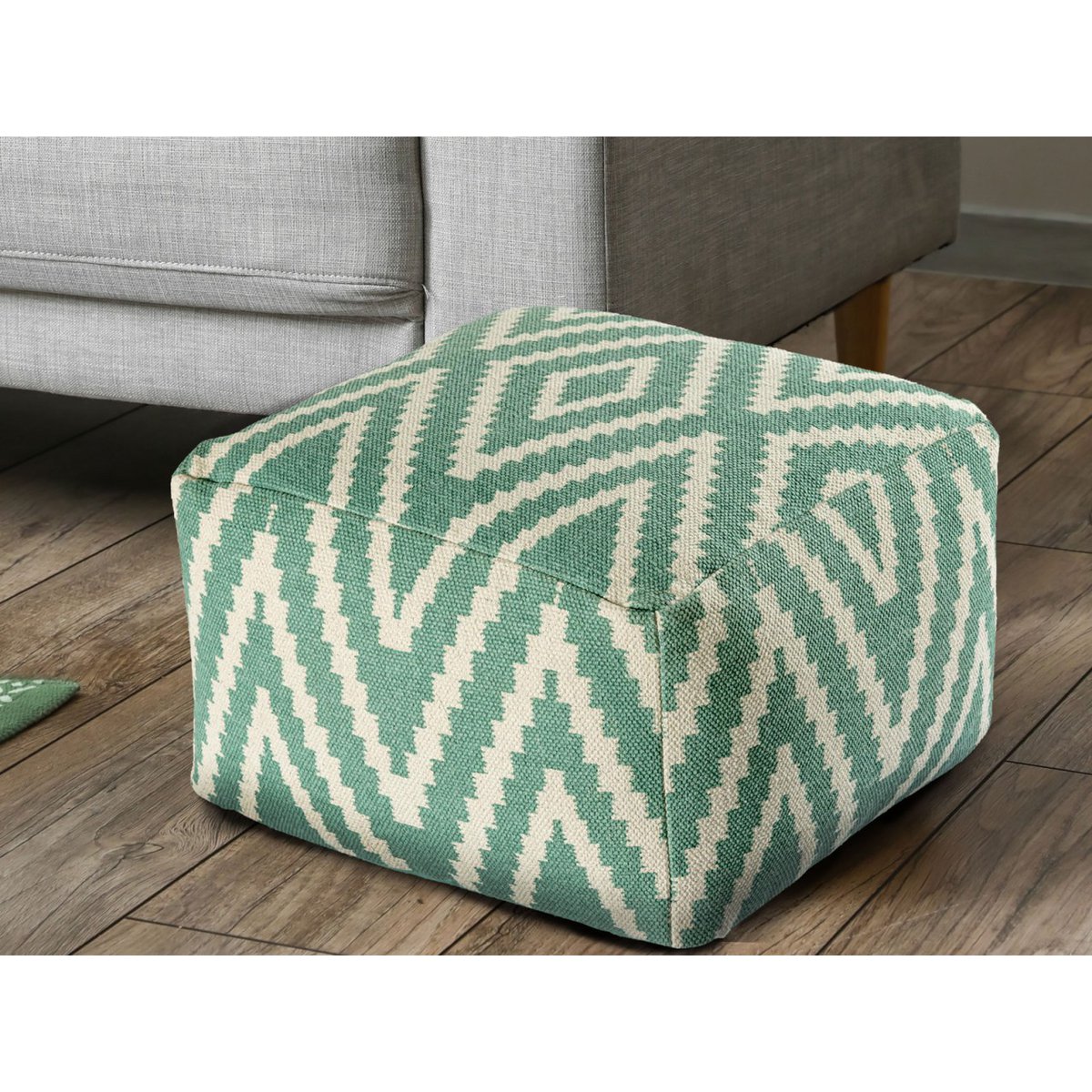 Zittend dobbelstenen voetkrukken stoel kruk 50x35x50cm pouf kelim vloerkussen peru zwarte taupe gele turquoise