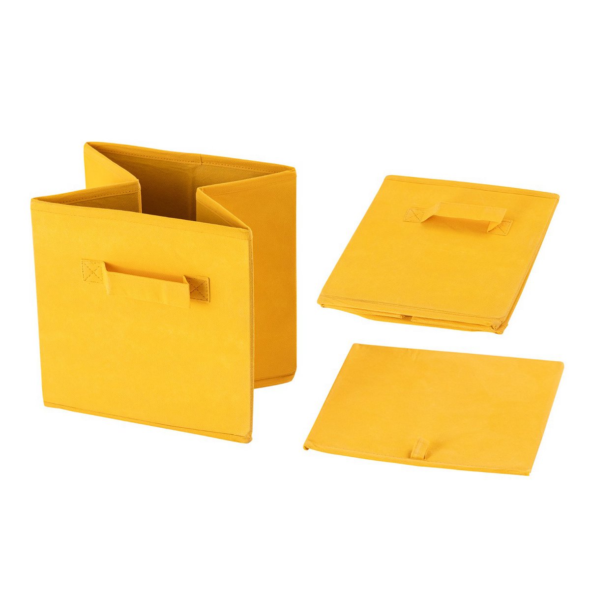 Opslagboxen opvouwbare vouwkast 26x26x26 cm 6 -pack opbergdoos vierkant