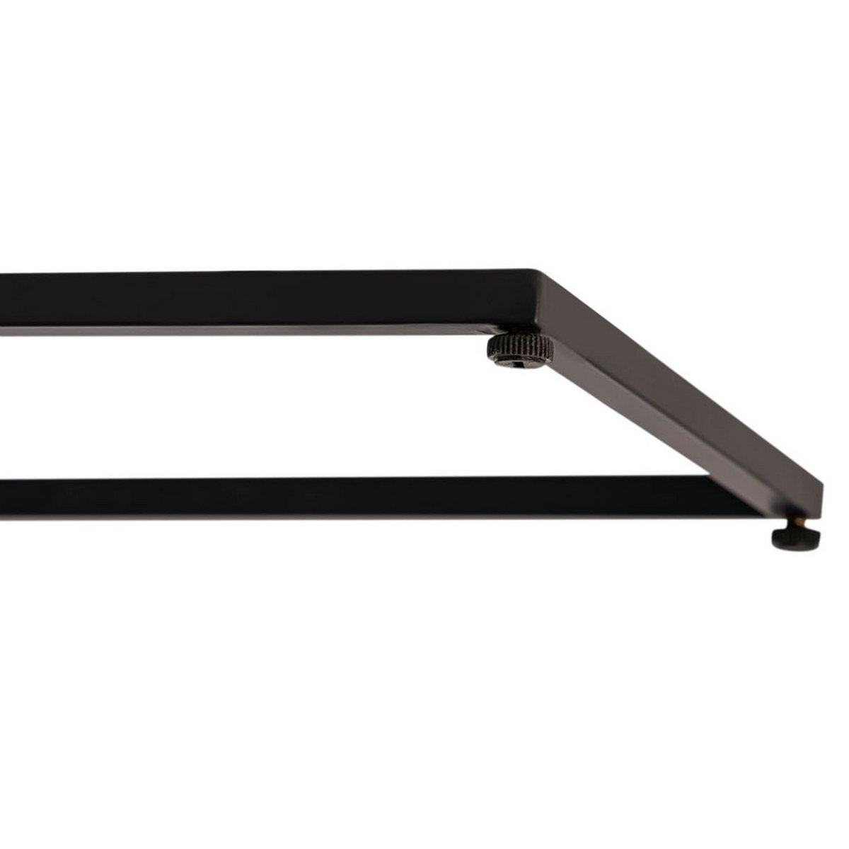 Bijzettafel laptisch hout 25x60x40 cm duurzaam sofatisch c-tafel toronto metalen frame