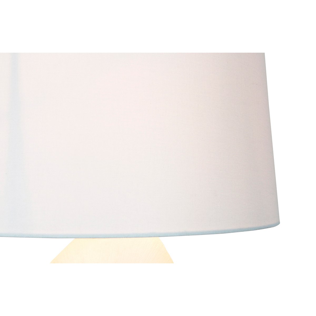 Tafellamp keramiek/linnen blauw/wit