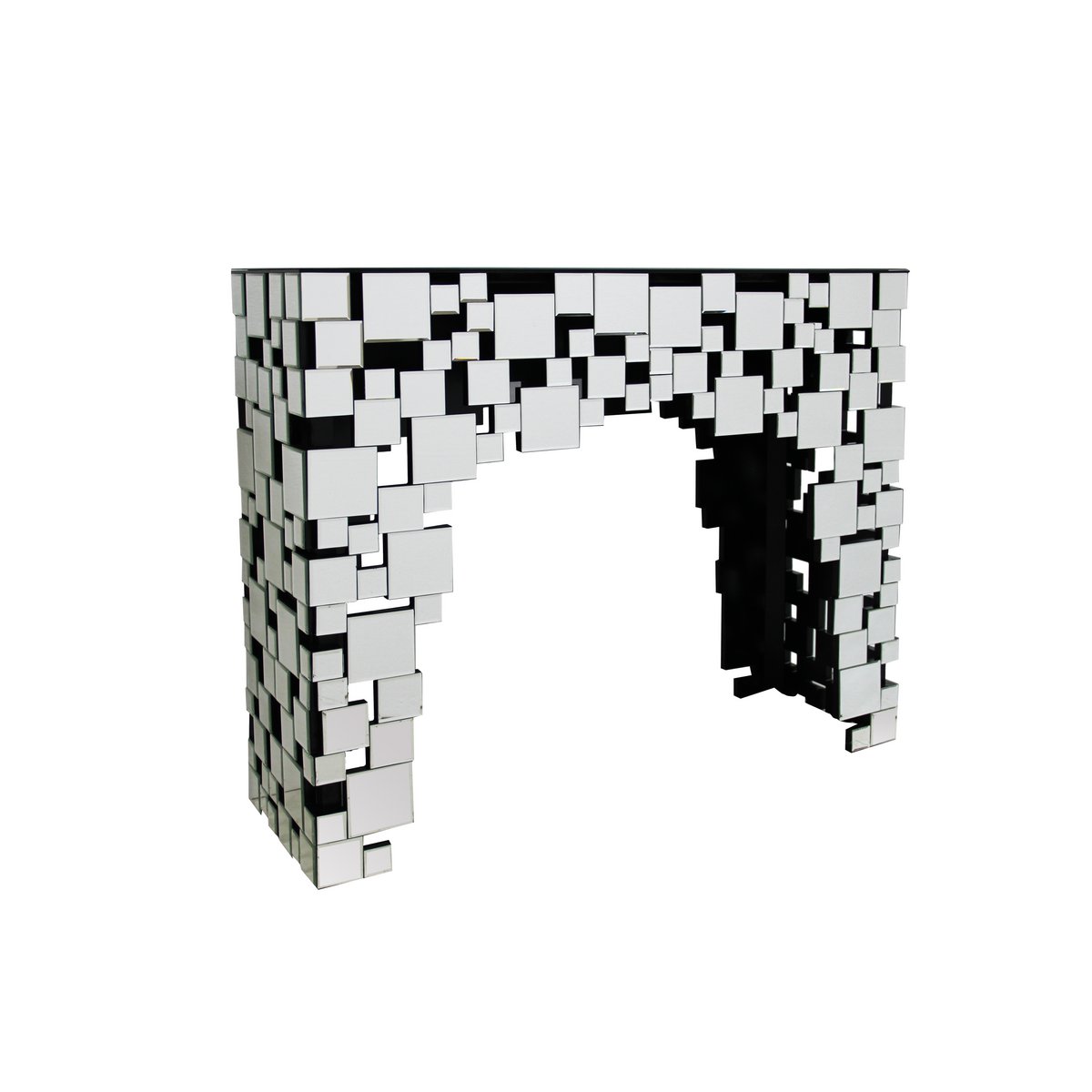 MDF console tafel met spiegelglas