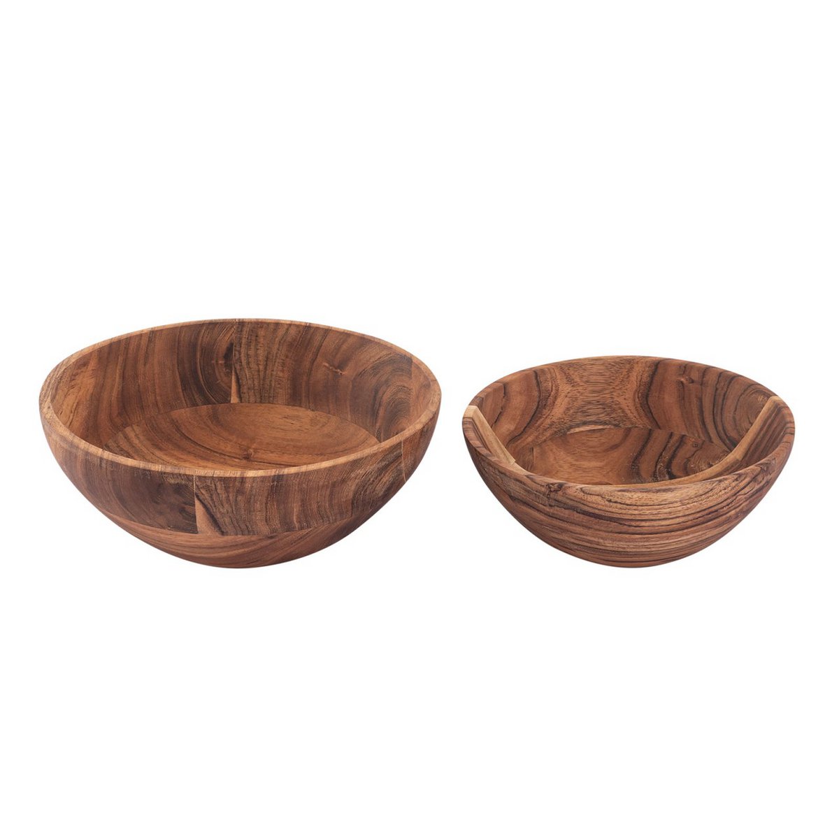 Houten kom decoratie shell 20 of 25 cm voedsel.