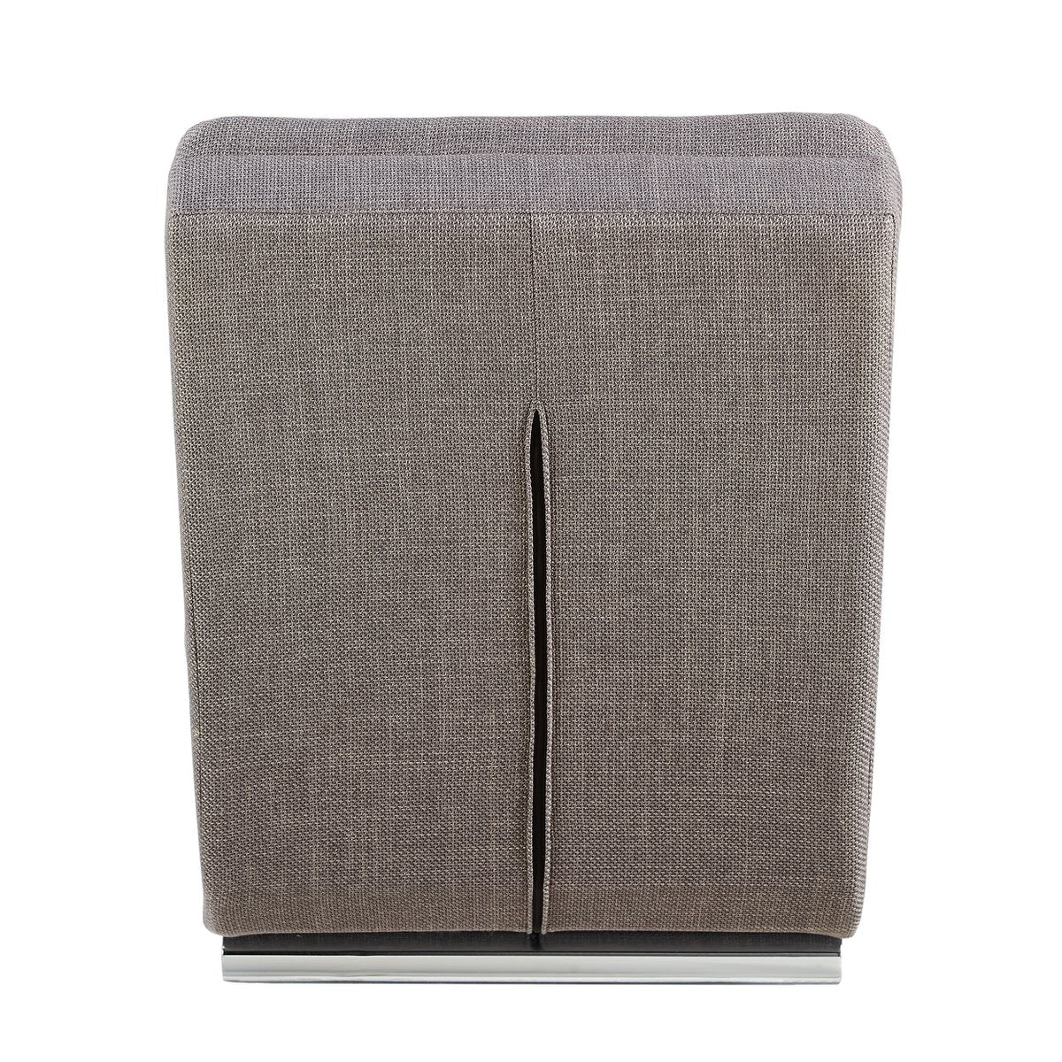 Chaise longue structuurstof grijs