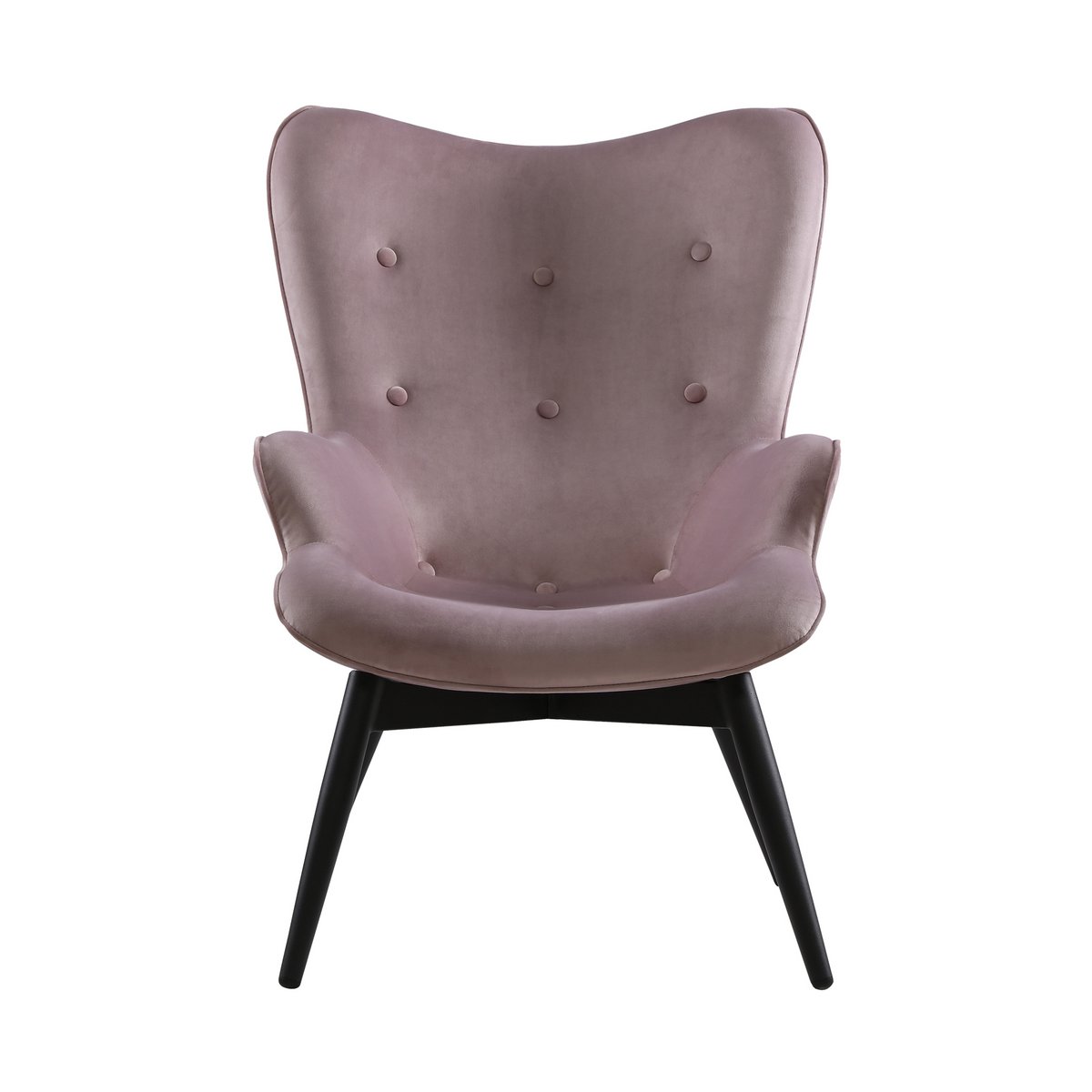 Fauteuil roze fluweel