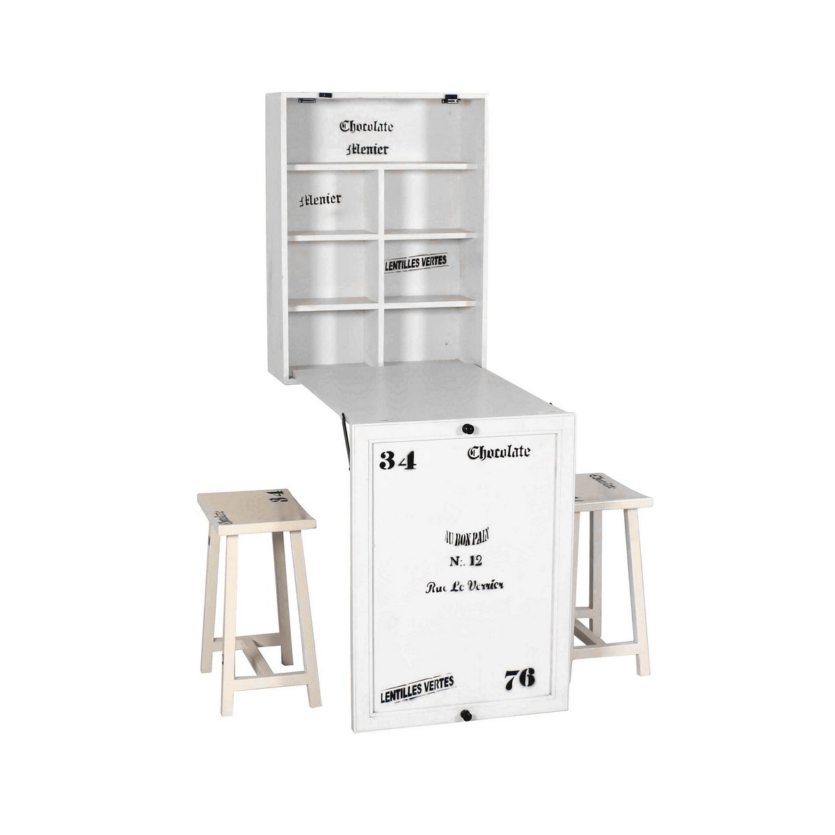 Klaptafel met 2 krukken