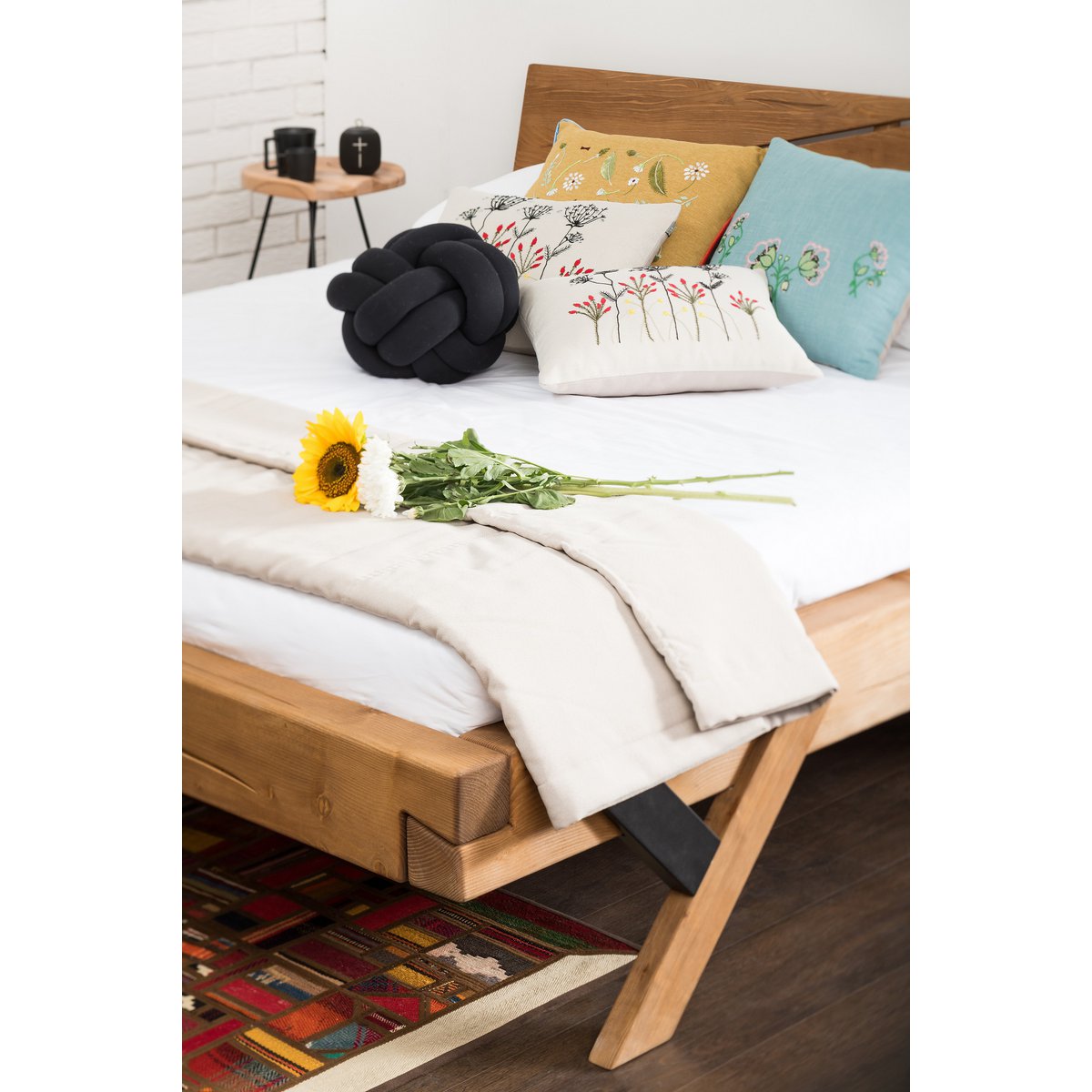 Balkenbed 160 x 200 cm